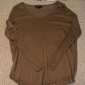 Trouve Olive V-Neck Sweater- SIZE XSMALL!